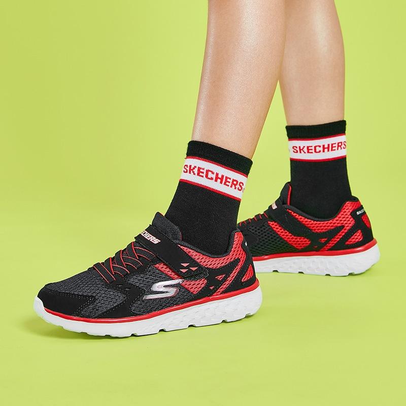 Skechers Go Run 400 Proxo Low-Top Sneakers K Black/Red Kids' 97680L-BKRD