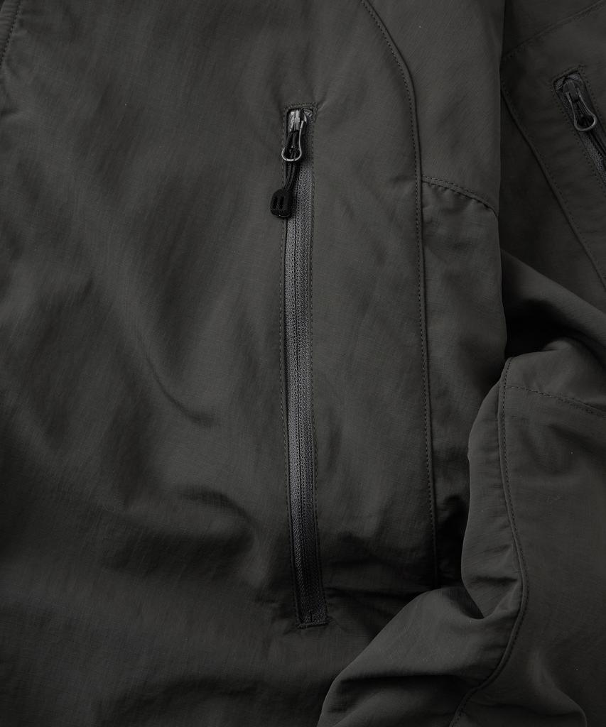 Outstanding Nylon Ripstop Pcu Jacket_Charcoal
