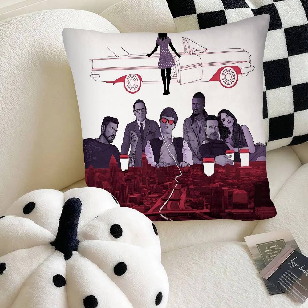 Baby Driver Classic Action Movie Game Pillow Case Square Pillow Bedroom Sofa Leisure Comfort Cushion Car Home Decoration