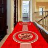 Washable Chinese Red Corridor Carpet Long Hallway Rug Antiskid Living Room Kitchen Aisle Runner Carpet Hotel Home Decoration Mat