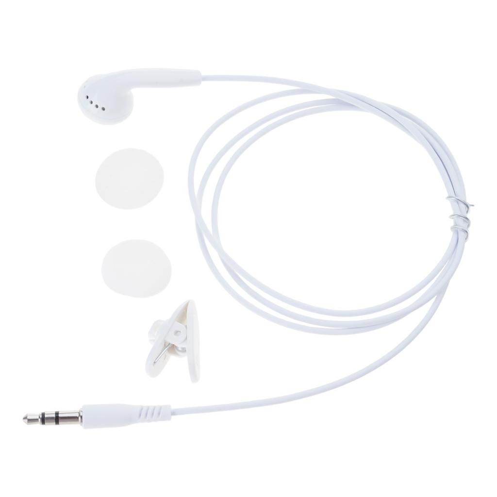 3.5mm in Ear Single-Side Earphones Single Side Corded Headsets Mono Earbud Headphone for Mobile Phones Notebook