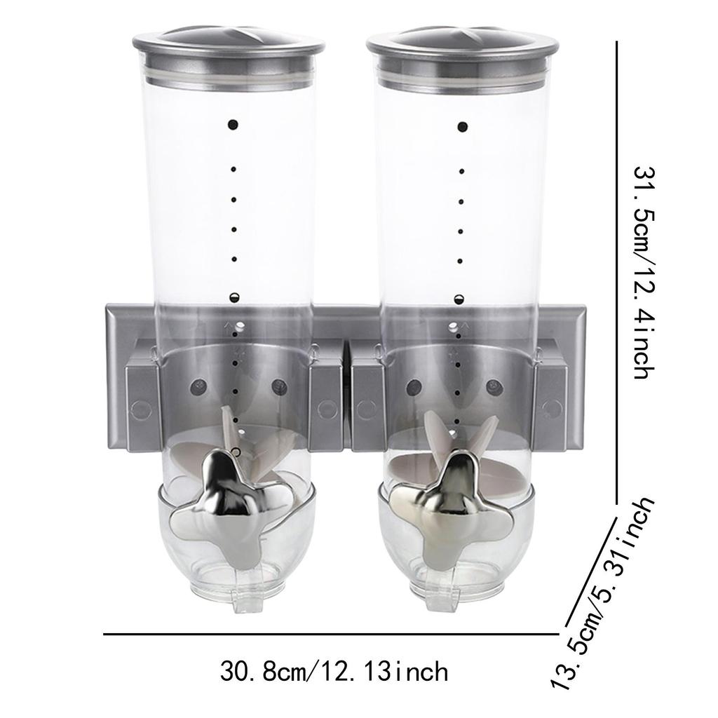 Dry Food Cereal Dispenser Decor Bin Can Versatile Jar Convenient Candy Dispenser Machine for Snack Holiday Home Gift Pantry