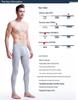 Aoyuansu Men's Slimming Cotton Thermal Base Layer Pants for Autumn and Winter