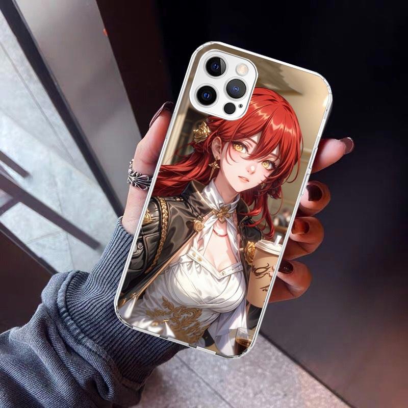 

Honkai Star Rail Himeko Phone Case For iPhone 17 Air 11 13 Mini 14 15 Plus 16 12 Pro Max 16E SE 7 8 Pattern Soft TPU Back Cover iPhone 14