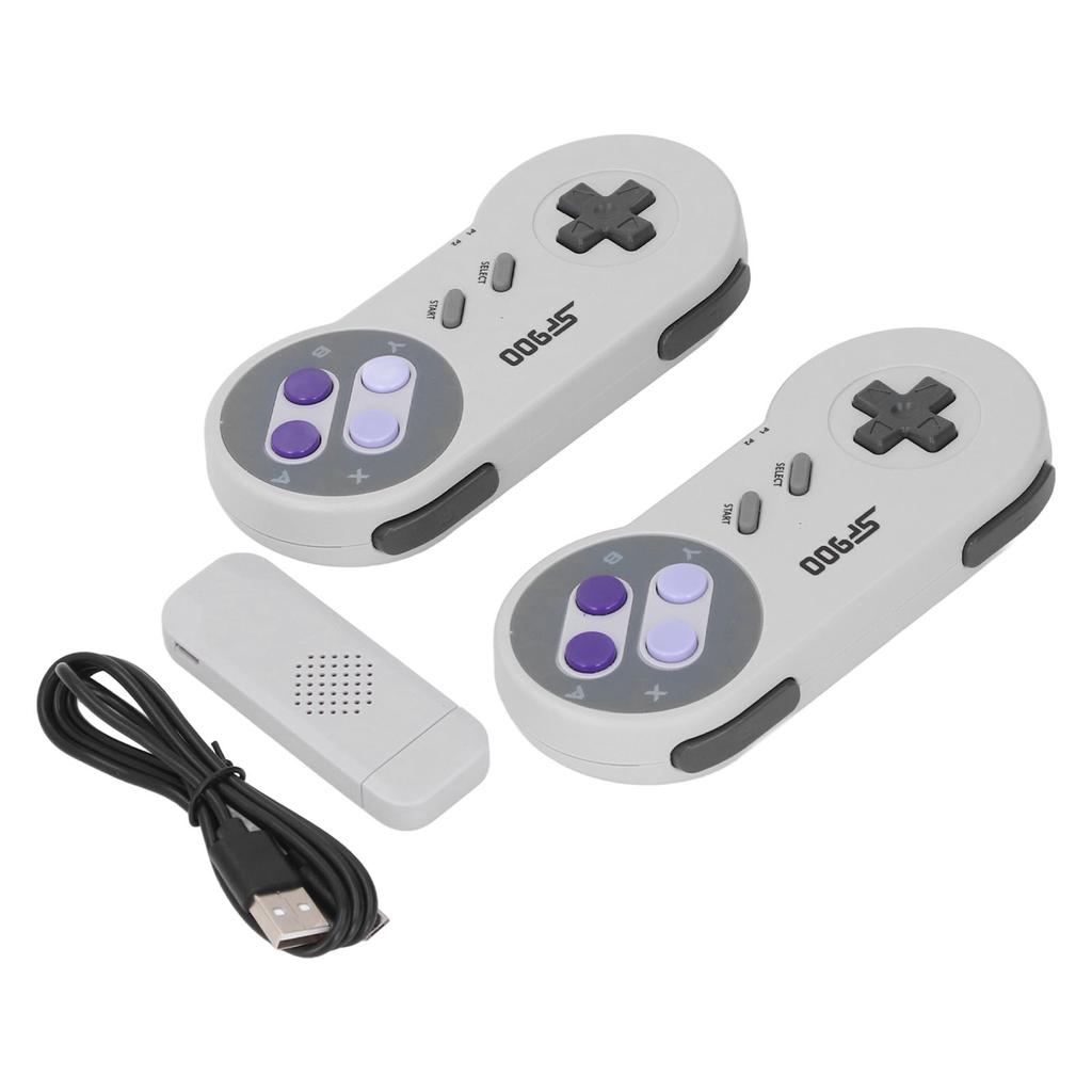 Pair of Wireless Game Console Memory Card Slot Plug and Play Ergonomic Retro Video Game Stick for
