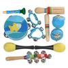 M MBAT 10-piece Orff Musical Instrument Set Early Childhood Music Toys Educational Musical Toys Percussion Instrument Set