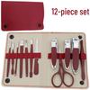 16-Piece Multifunctional Manicure Set: Eyebrow Trimmer, Nail Clippers, Beauty Scissors, Glass File, Foot Planer, Nail Groove Pliers.