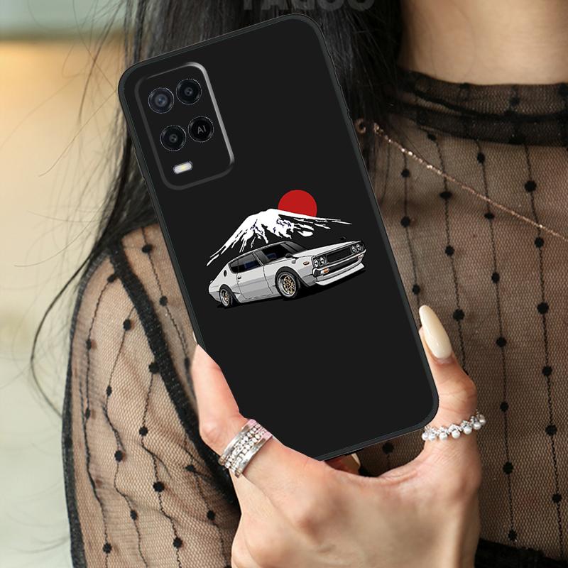 Japan JDM Car Case For Oppo A78 A98 A18 A38 A58 A60 A80 A40 A96 A76 A16 A94 A74 A54 A15 A17 A57 A77 A5 Pro