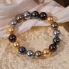 Retro Pearl Bracelet - 12mm Round Beads Women's Luxury Fashion Accessory