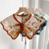 Women's Lightweight Shawl Scarf - Spring/Autumn, All-Match Print, Korean Chic Decorative False Collar