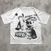 Funny Y2k Silly Cats Print Cotton Tshirt 90s Retro Kitten Vintage Graphic Tee Gift For Cat Lovers Meme Tshirt Men Women Tops