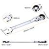 Uxcell 20mm Flex Head Ratchet Rotating Metric Ratchet Combination 72 Chrome Vanadium Ratchet for and Bolts Wrench, 180° Head, Wrench, Teeth, Steel,