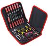 27-Piece RC Car Tool Kit with Flat, Phillips, and Hex Screwdrivers, Pliers, Cross Wrench, Body Reamer, Stand, and Polished Bar Hobby Repair Tools for
