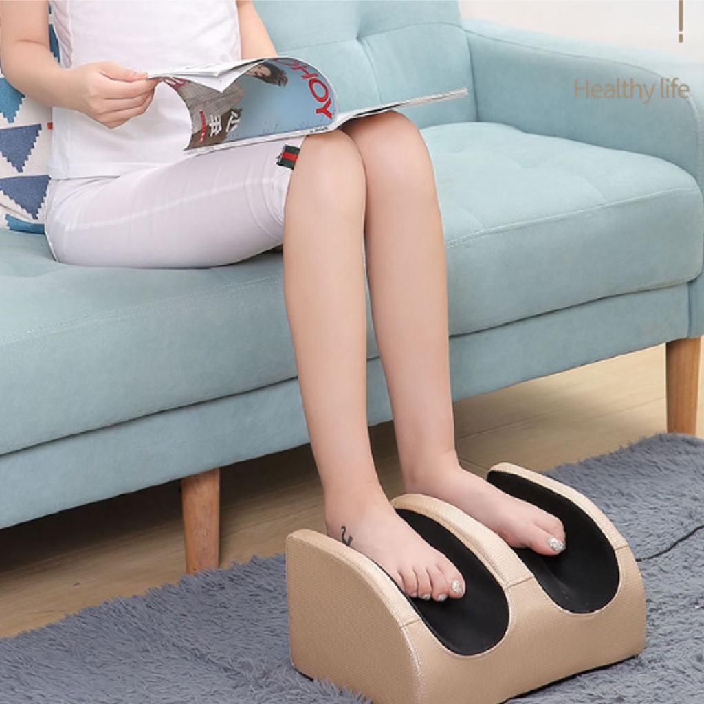 220V Electric Heating Foot Body Massager Relaxation Kneading Roller Vibrator Machine Reflexology Calf Leg Pain Relief Relax