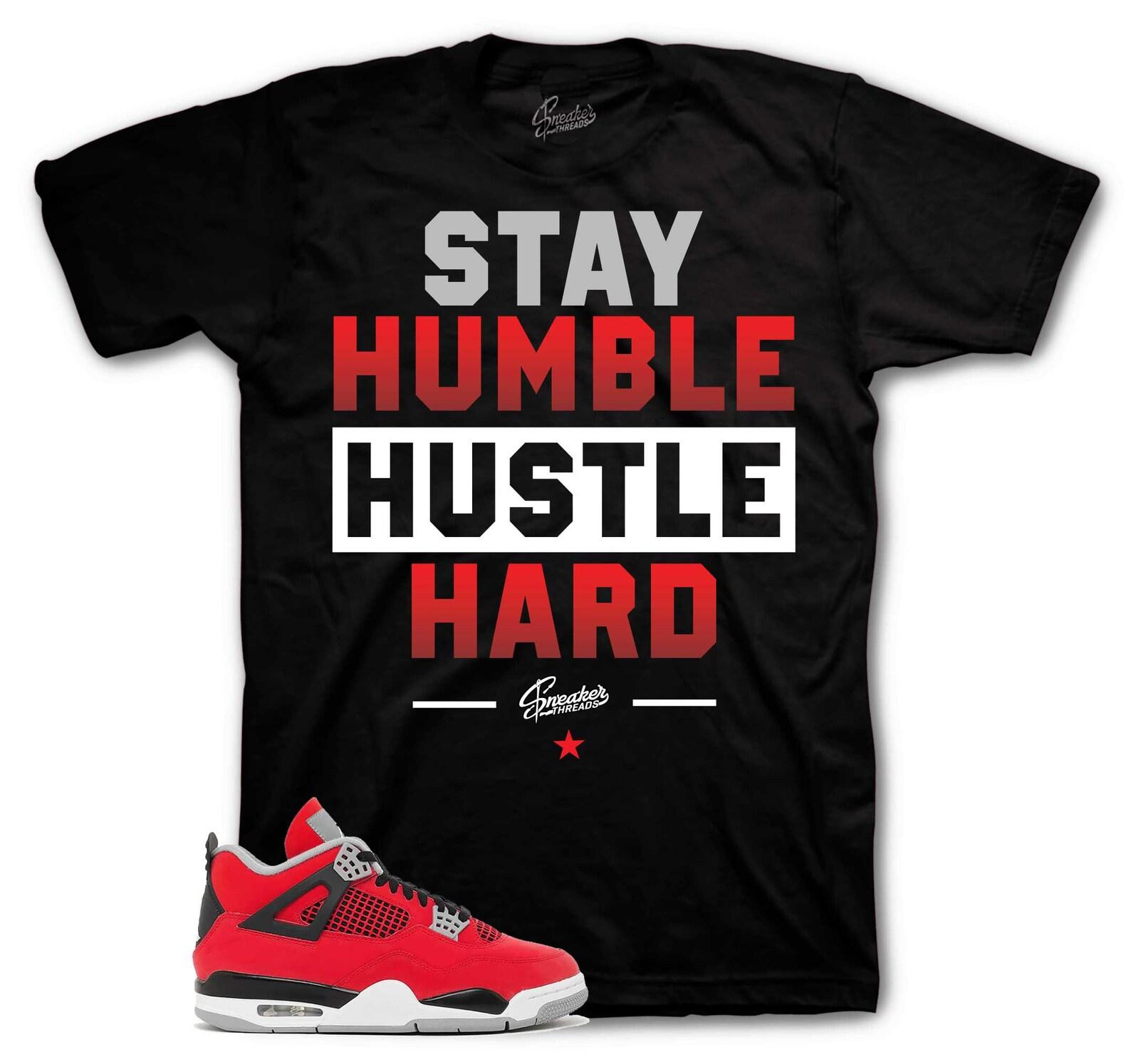 T-Shirt To Match Retro 4 Toro Bravo Sneakers - Stay Humble Sneaker Tees S