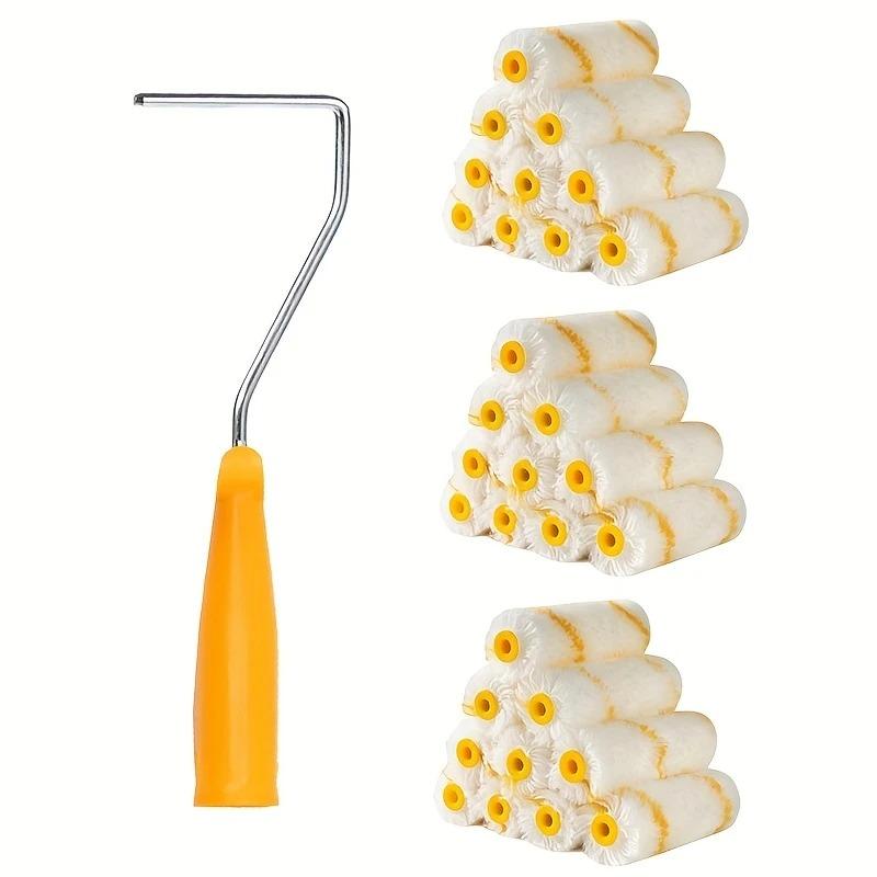11pcs-1set Roller Brush Roller Core Wall Corner Brush Head Thumb Roller Core Small Corner Roller Bracket Paint Mixer Machine