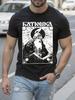 Gothic Religious Graphic - Batushka-Schema Monk & Serpent Orthodox Church Slavonic Design T-shirt