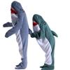 Zabawny Kostium Rekin Onesie Cosplay Garnitur Piżama Dorosła Kreskówka Halloween Boże Narodzenie Karnawał Bielizna Nocna Kombinezon Ubranka Dziecięce Hombre
