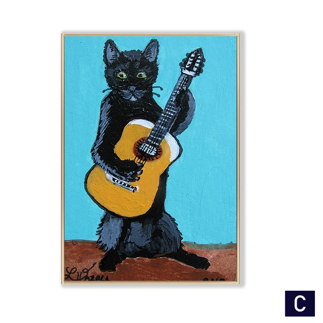 Japanese Cute Cat Posters Funny Prints Canvas Painting Cartoon Bear Nursery Wall Picture Baby Kid's Bedroom Home Decoration