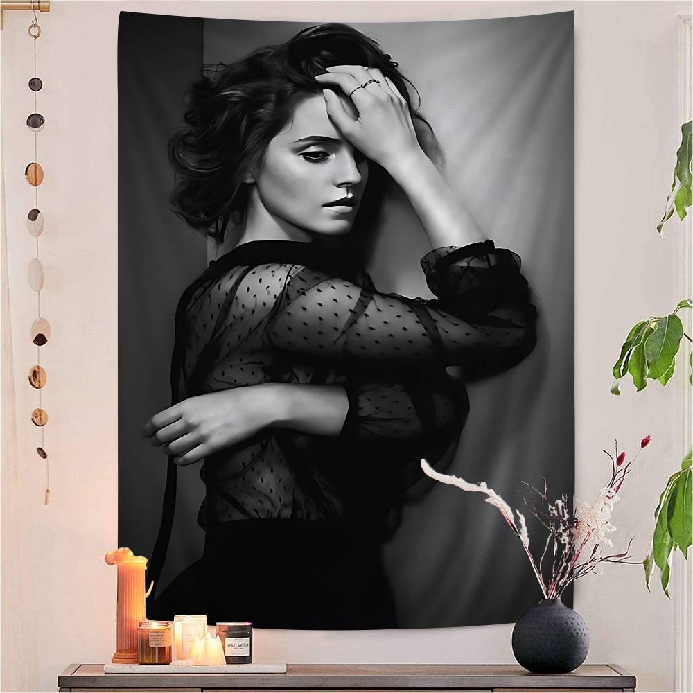 Actress Eemma Watsons Anime Colorful Tapestry Wall Hanging Bohemian Wall Tapestries Mandala Wall Art Decor