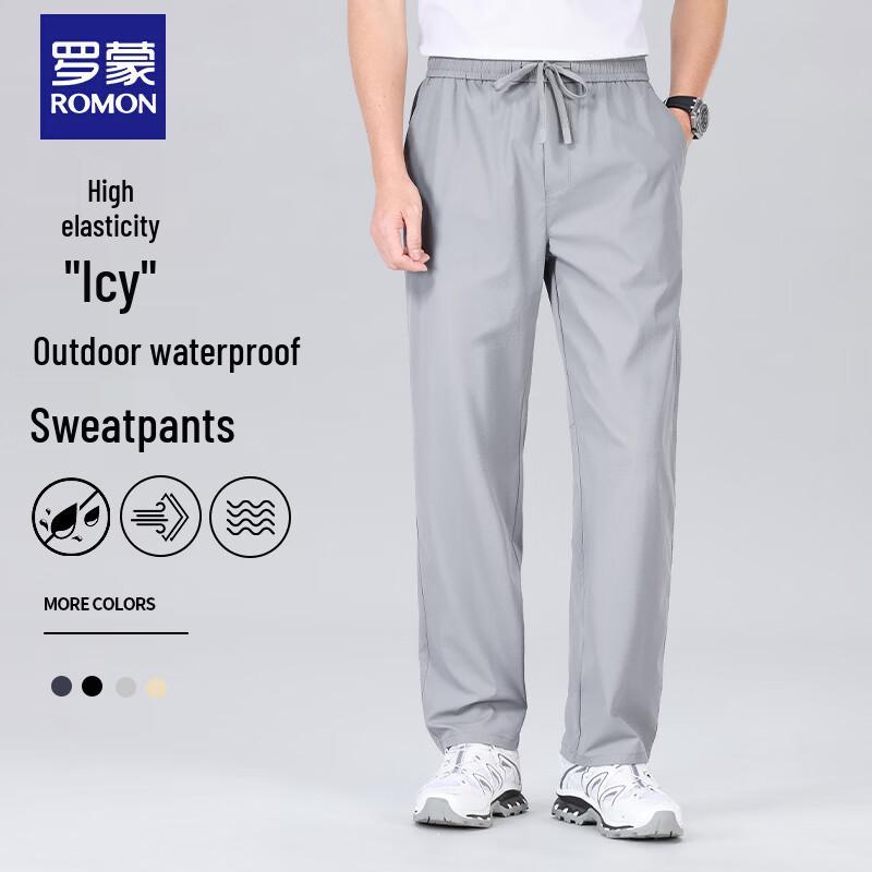 ROMON Men s Outdoor Waterproof Elastic Waist Casual Pants 3XL