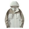 Mens Lightweight Hooded Windproof Outdoor Jacket Thin Raincoat Casual Hiking Coat Fall