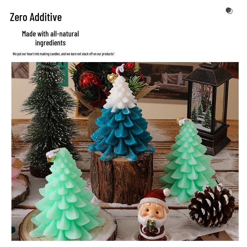 Handmade Christmas Tree Scented Candle: Cute Cartoon Ornament & Creative Holiday Gift