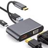 Type-C 4-in-1 Smart Dock: HDMI Screen Mirroring & High-Speed USB 3.0 Multi-Functional Expansion
