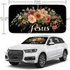 1Pcs Dragonfly Floral Pattern Windshield Sunshade UV Rays Heat Blocker Keeps Vehicle Cool Unique Design Fit Sedans SUVs Trucks