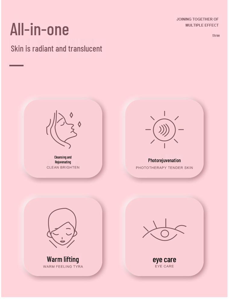 Home Facial Massager: Nasolabial Lift, Firming & Photon Rejuvenation Cleanser