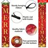 Merry Christmas Couplet Banner 1 Pair Polyester Indoor Outdoor Decor