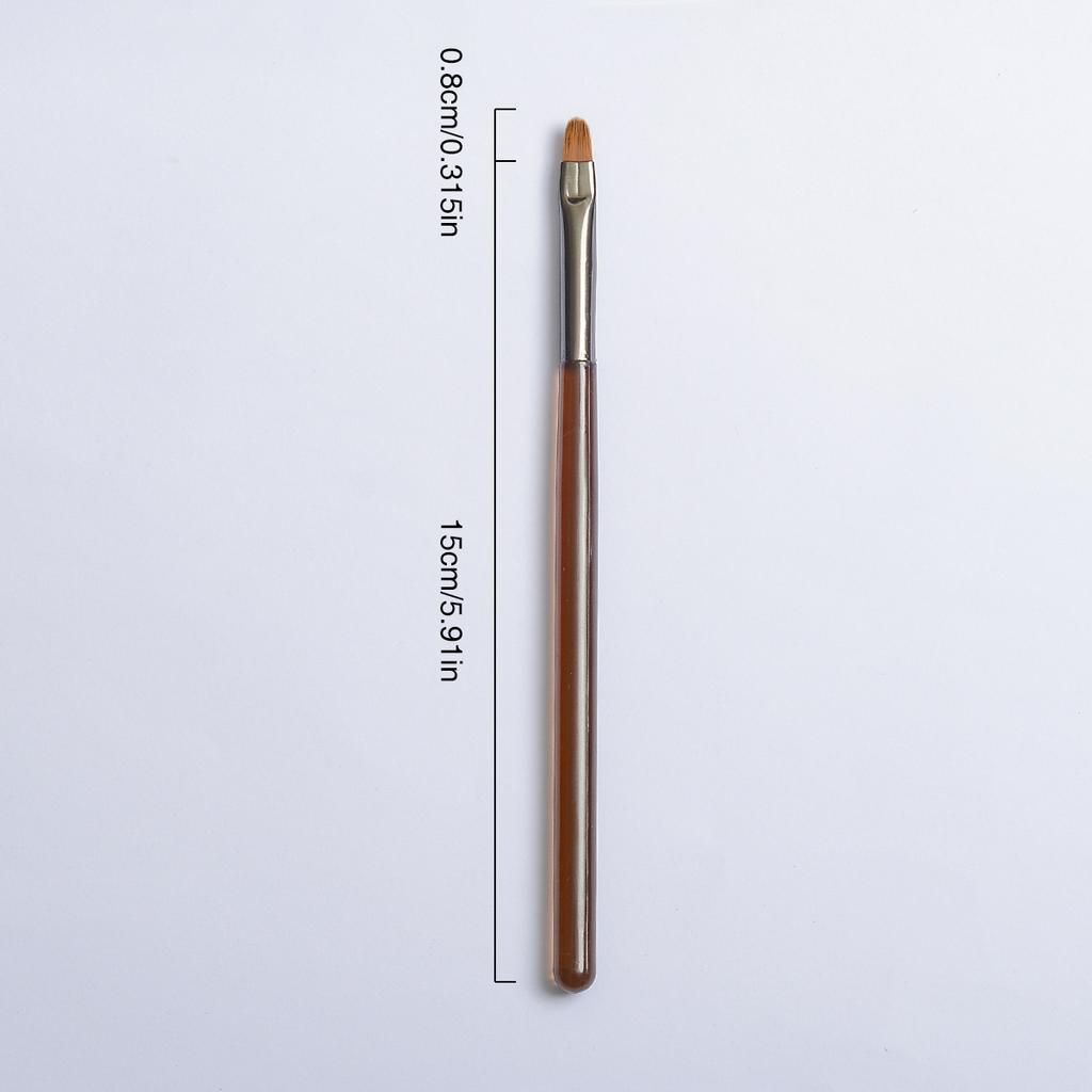 Japanese nail art brush set, pull-up brush for beginners, gradient technique, French round head nail art tool, brush, brown colo