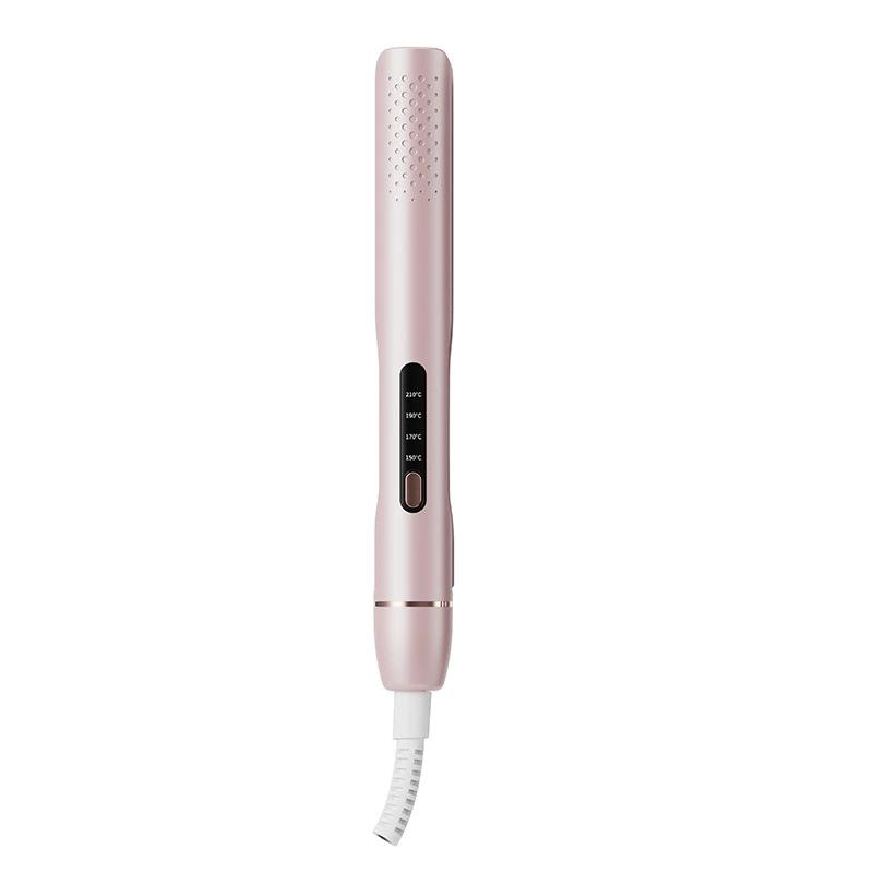 

Plancha de pelo 2 en 1 mini portátil alisador y rizador iónico para peinado profesional