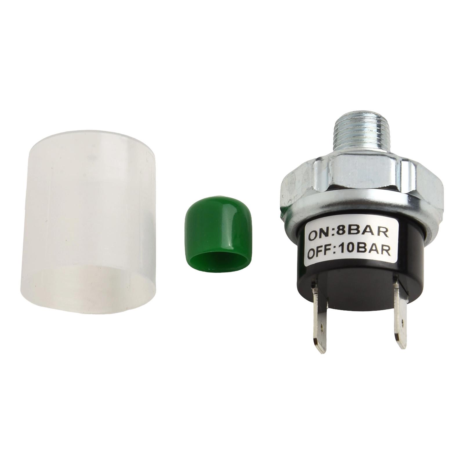 Air Pressure Switch 1/8 NPT Mounting Thread Air Compressor Control Switch12/24V Auto Shutoff Feature Pressure Control Switch