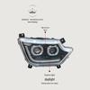 Oumake S5 Headlight Assembly for Foton Aoling CTS9 & Ouhang M4 Heavy - Modified LED Accessory