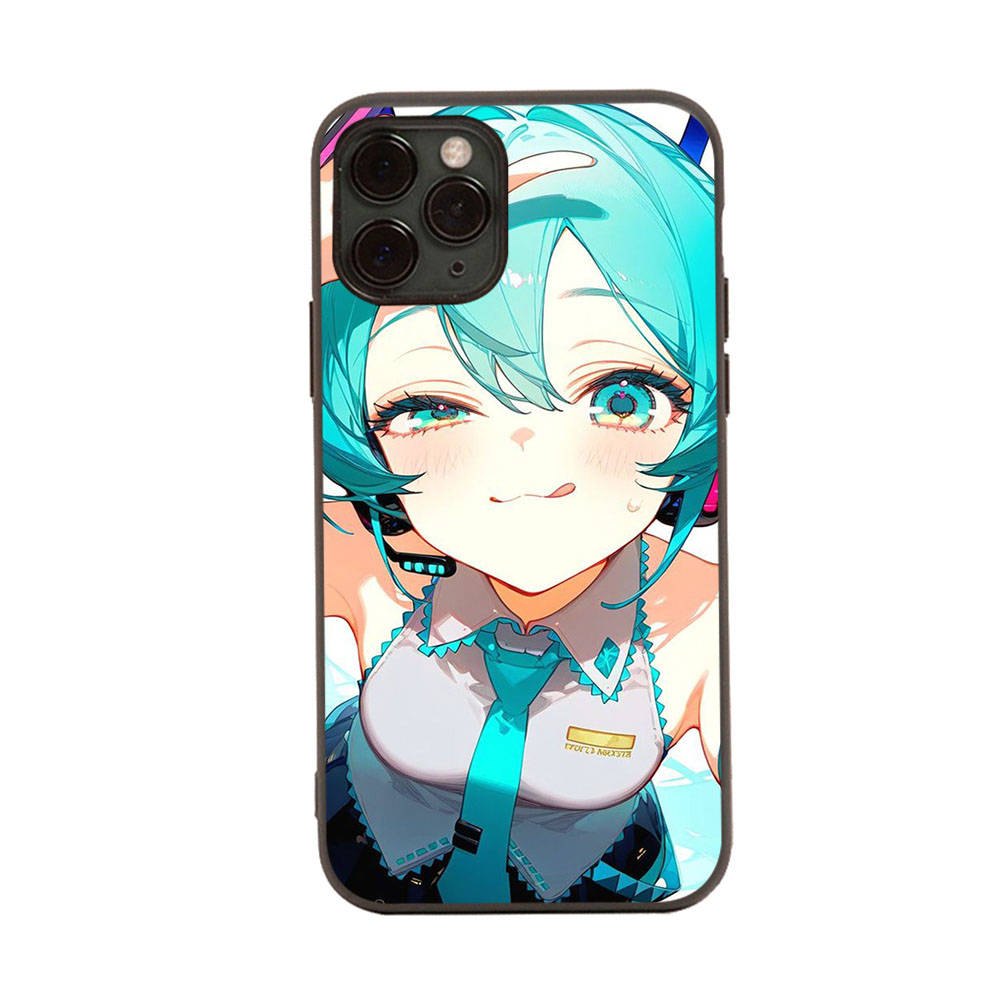 

Чехол для Xiaomi Poco X6 X4 M5 M6 F5 F6 C65 C55 C50 C51 C40 Redmi Note 7 8 14C A3X 13C 12C 11 10A 9C Pro черный мягкий чехол WI70 Hatsune Miku Redmi 13C 4G серый