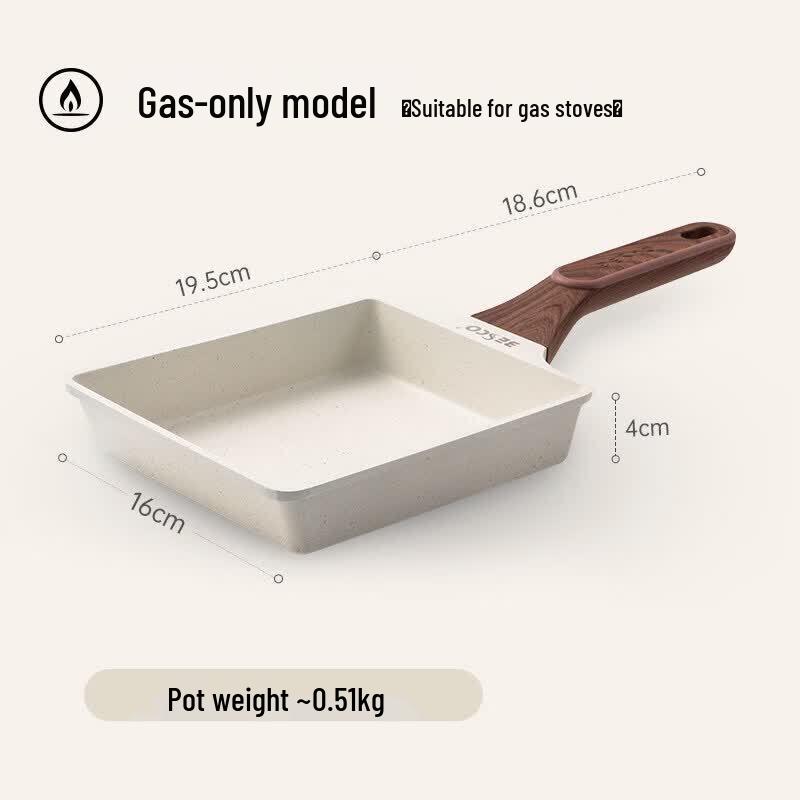 Qiwei Japanese Style Square Tamagoyaki Frying Pan