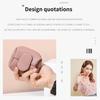 Solid-Color Mini Coin Storage Purse Leather Change Purse For Women Buckle Key Earphone Storage Bag For Outgoing Shopping