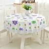 2 Metre Dantel Kenarlı Dairesel Sehpa Matı PVC Dairesel Masa Örtüsü Su Geçirmez Haşlanma Önleyici Yağ Önleyici Yıkama Gerektirmeyen Kumaş