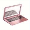 1PC Mini Portable Mirror Laptop Design Portable Folding Small Makeup Mirror