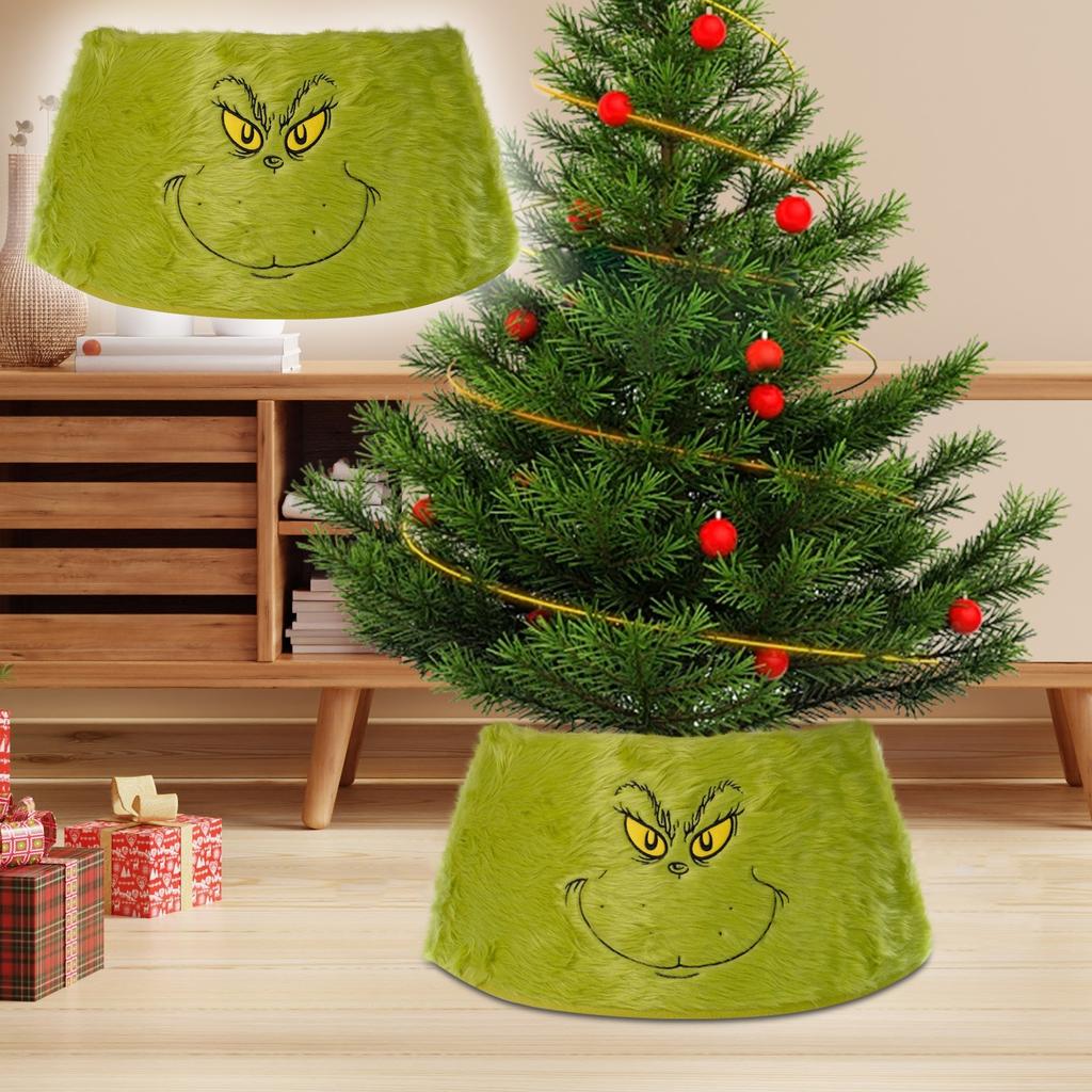 Grüner Plüsch-Weihnachtsbaum 3D-Baumrock