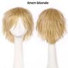 S-noilite Synthetic Short Wig Blue Brown Black Women Men Cosplay Costume Party Head Wigs Hair
