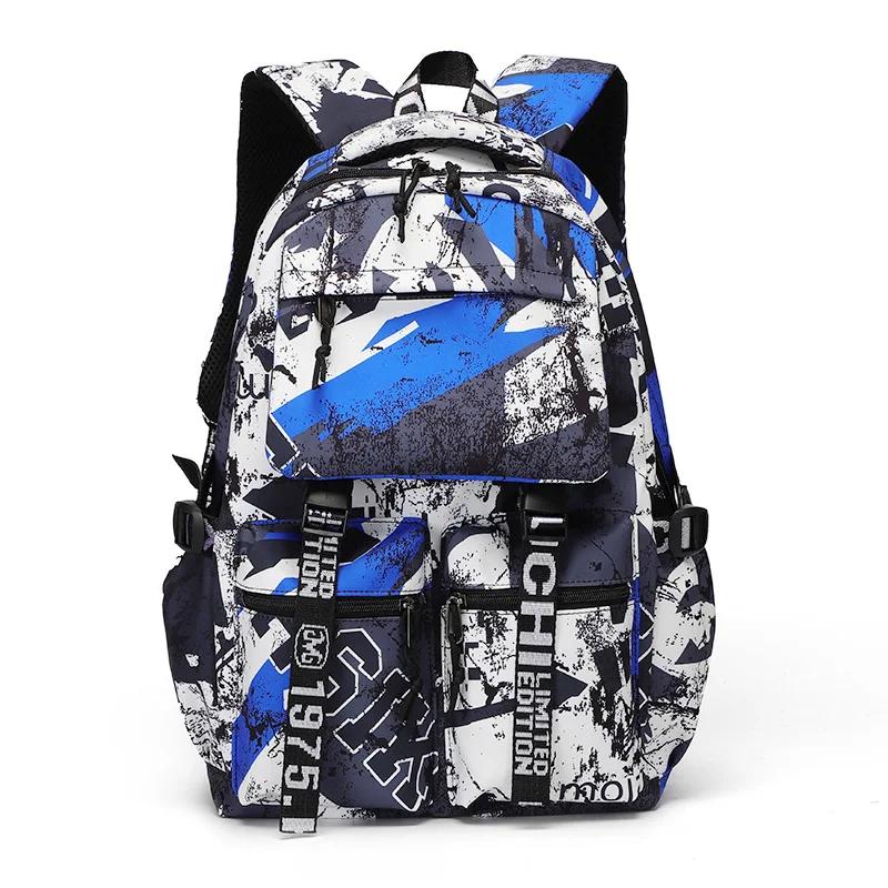 School Backpack for Teenage Boys Cool Schoolbag Waterproof Travel Backpack College Large Bookbag Kids School Bags