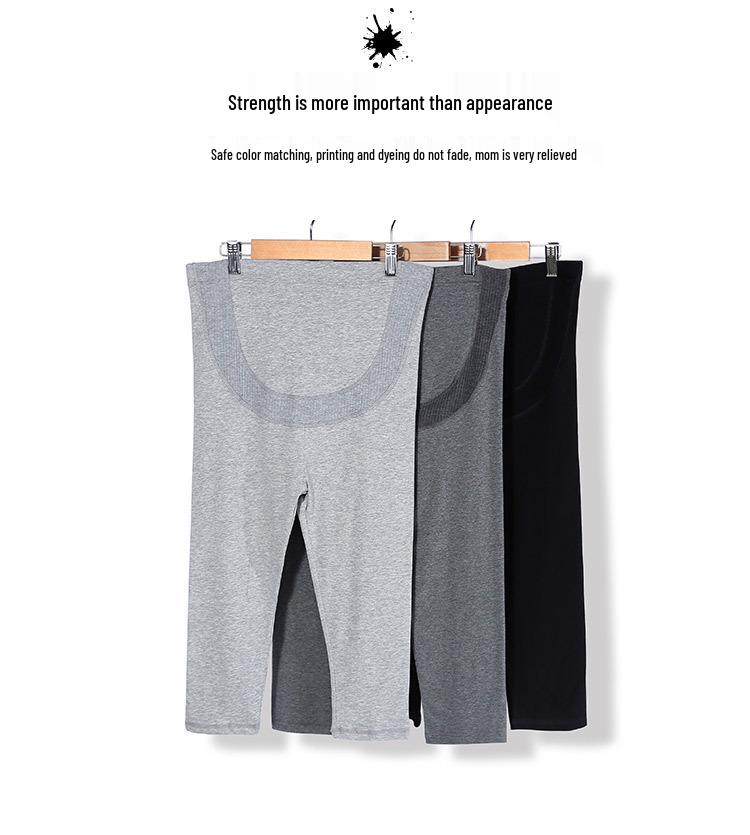 Högmidjade sommarleggings för gravida med smal passform och magstöd