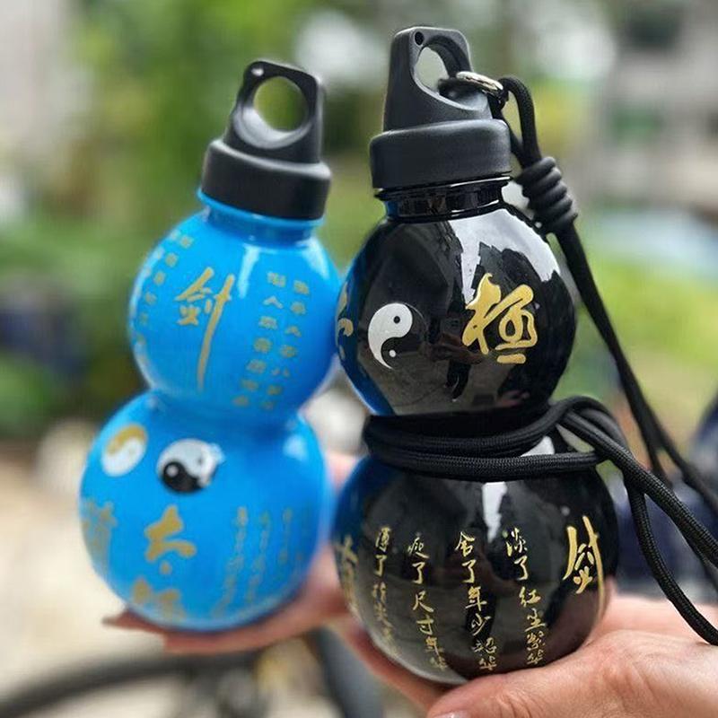 New Gourd Shaped Outdoor Water Bottle Wu Large Capacity Poratble Water Cup Chinese Style Portable Gourd Drink Bottle