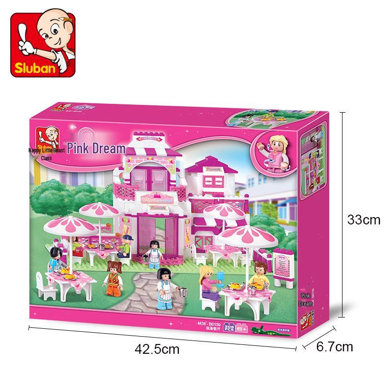Dolphin Bay Pink Dream Girl Building Blocks - Educational Assembly Toys for Kids