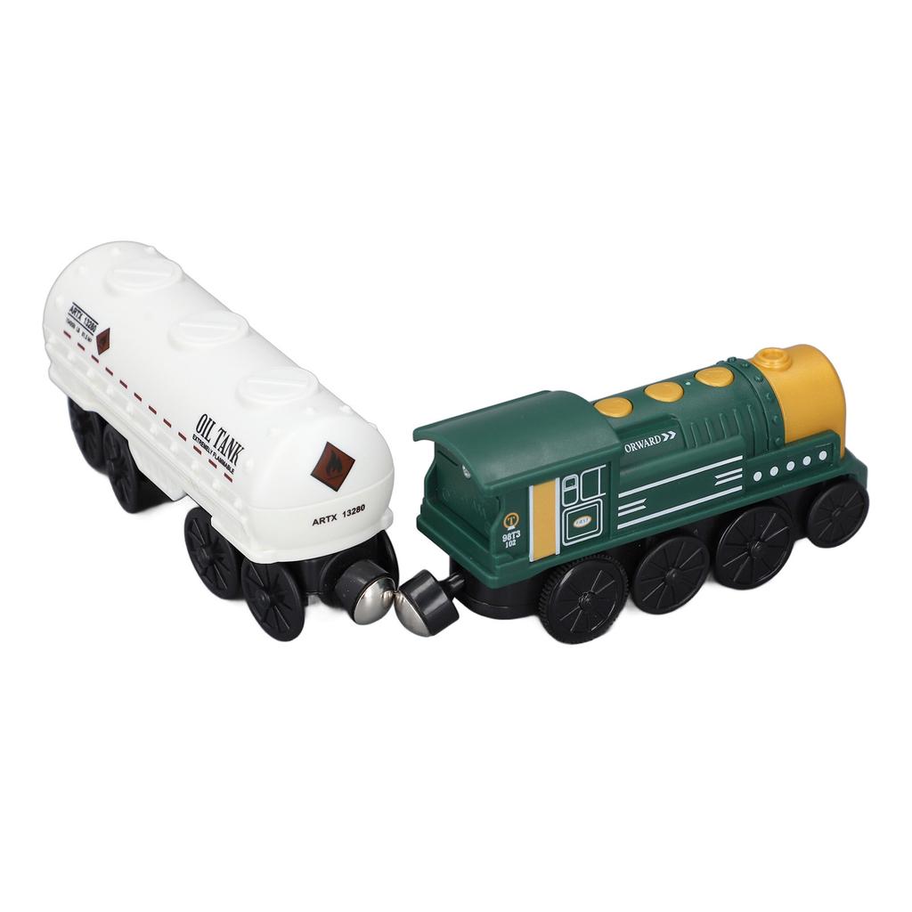 Battery Operated Action Locomotive Toy Vintage Magnetic Connection Powerful Engine Train Set for