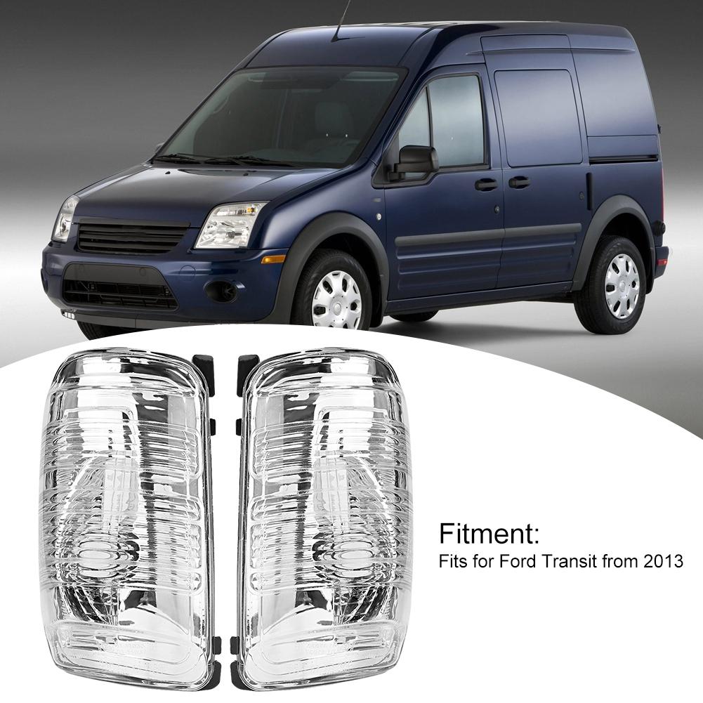 Pair of Turn Signal Light Cover Lamp Shell Fits for Ford Transit from 2013