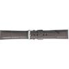 BAMBI Watch Band Leather 16mm Gray with Silver Buckle BKA037GN