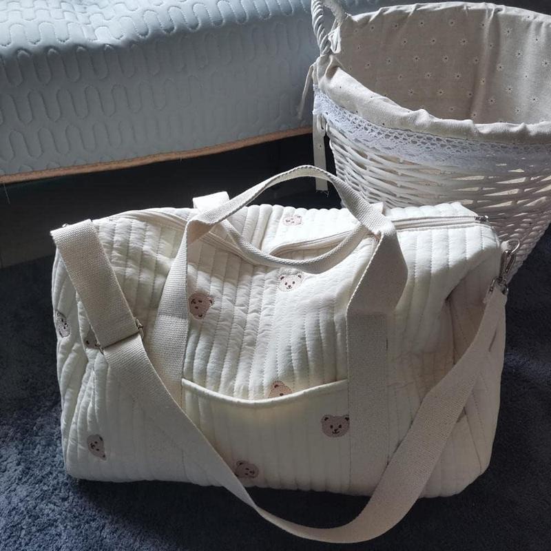 Travel Embroidery Bag Maternity Bag Large Capacity Pregnant Mother Padded Bag Home Toiletries Luggage Bag Storage Tote